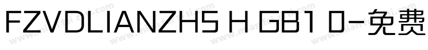 FZVDLIANZHS H GB1 0字体转换